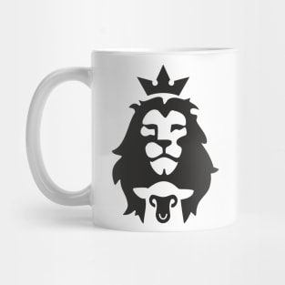 The Lion King & The Lamb - Lion Face - Lion of Judah - Christian Mug